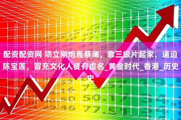 配资配资网 项立刚炮轰蔡澜，靠三级片起家，逼迫陈宝莲，冒充文化人徒有虚名_黄金时代_香港_历史